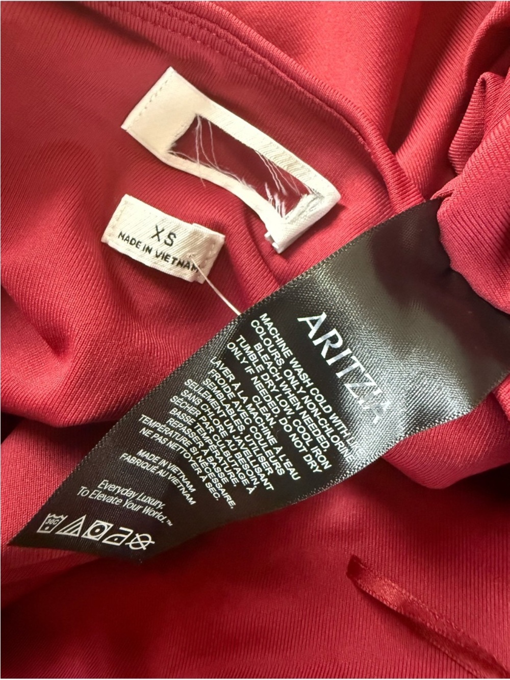 NWOT, Aritzia Strapless Red Original Contour Enrapture Midi Dress - Picture 4 of 6